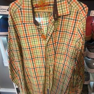 Robert Graham Xl long sleeve multi colored green orange blue